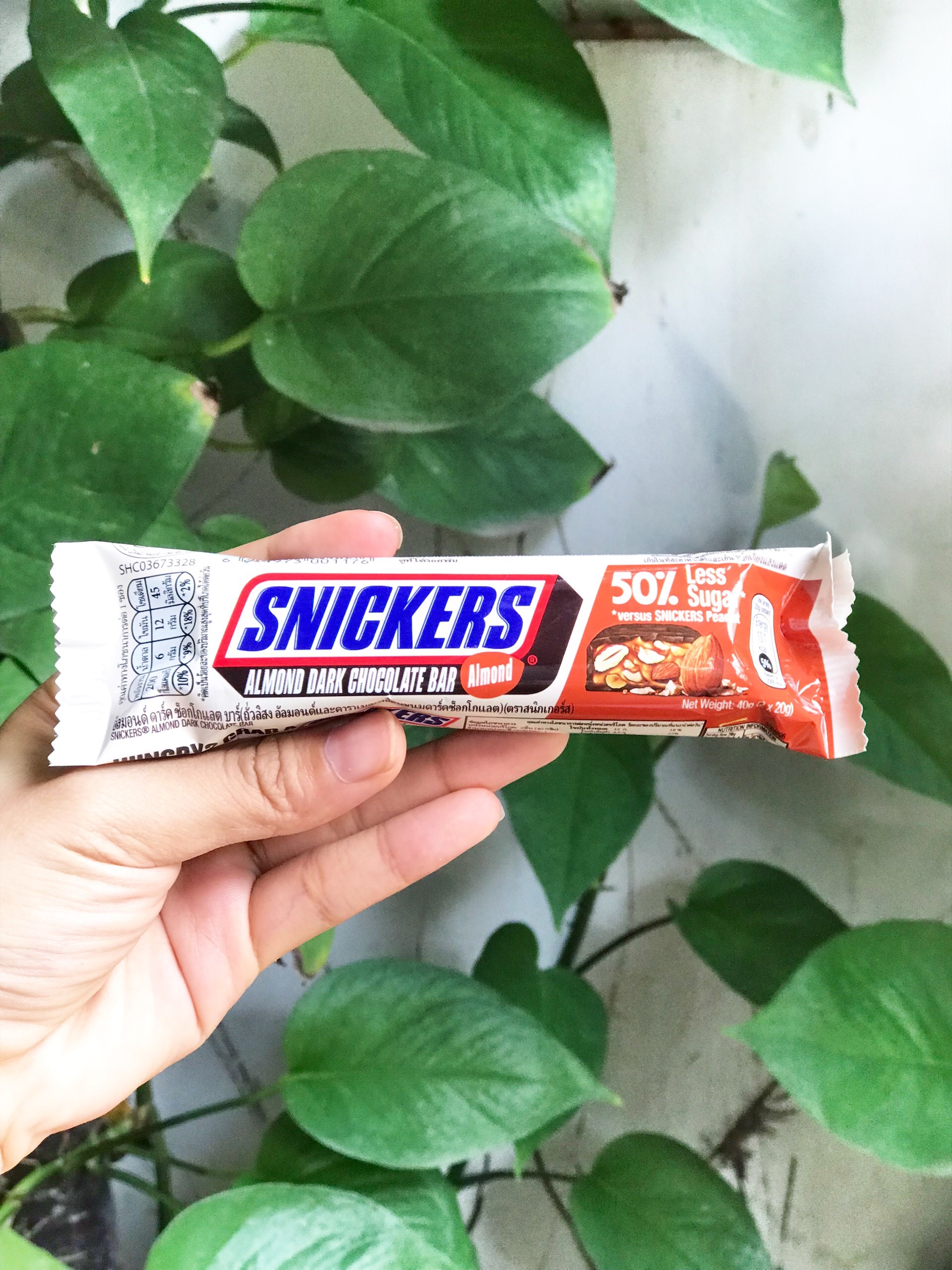Kẹo Sôcôla Đen Hạnh Nhân Snickers Chocolate (Thanh 40g)