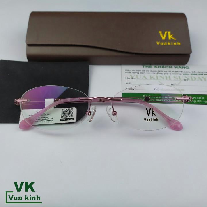 Gọng kính cận khoan không viền VK78