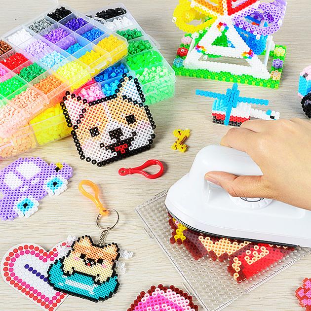 Bộ đồ chơi thủ công sáng tạo từ những hạt màu kỳ thú - Hama, Perler hand made DIY
