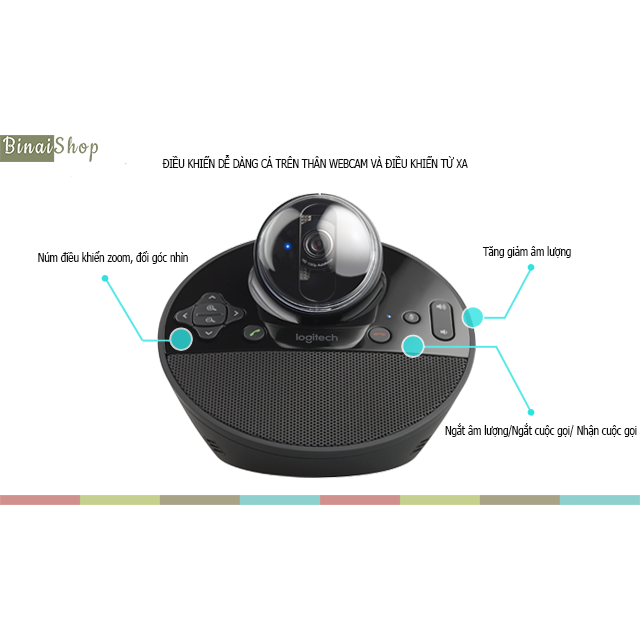 Logitech BCC950 - Webcam Kèm Loa Hội Thảo