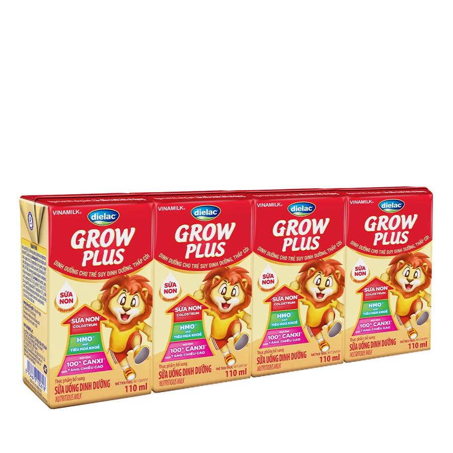 Sữa bột pha sẵn Dielac Grow Plus 110ml thùng 48 hộp [Date 09/2025]