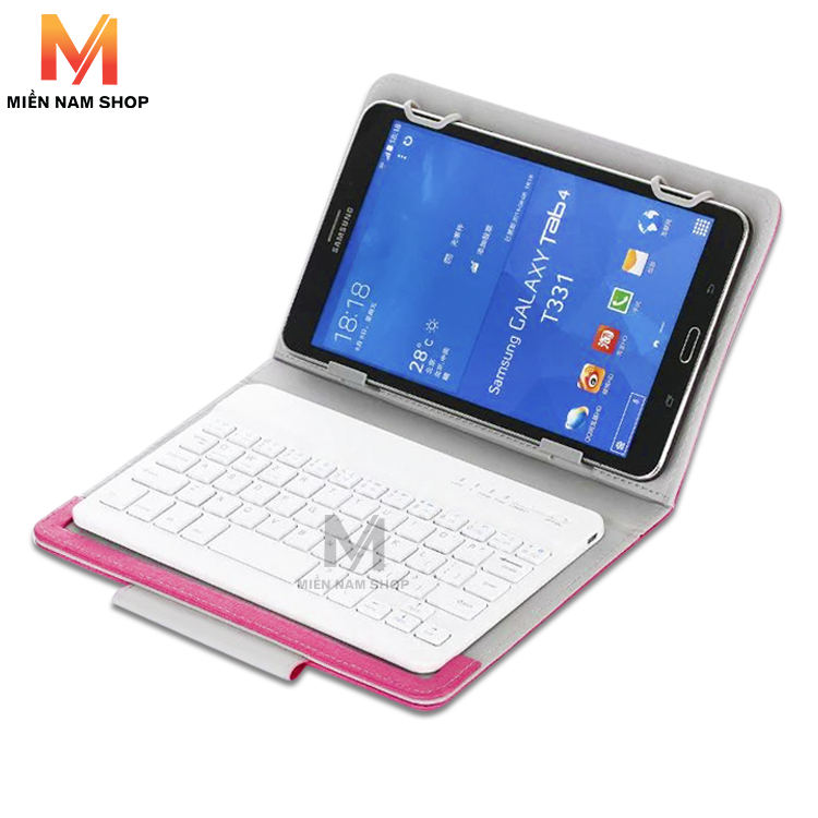 Bao Da BLUETOOTH Cho Máy Tính Bảng/ Ipad 7 đến 8 Inch Cho 3 Hệ Điều Hành IOS/ ANDROID/ WINDOWS