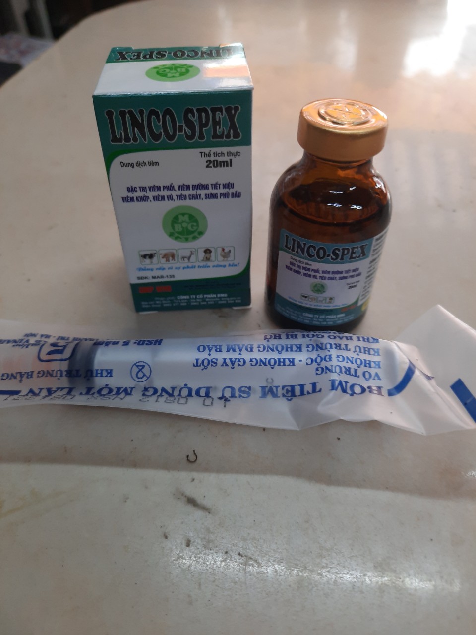 Linspec BMG tặng dụng cụ tiêm  (lọ 20ml).