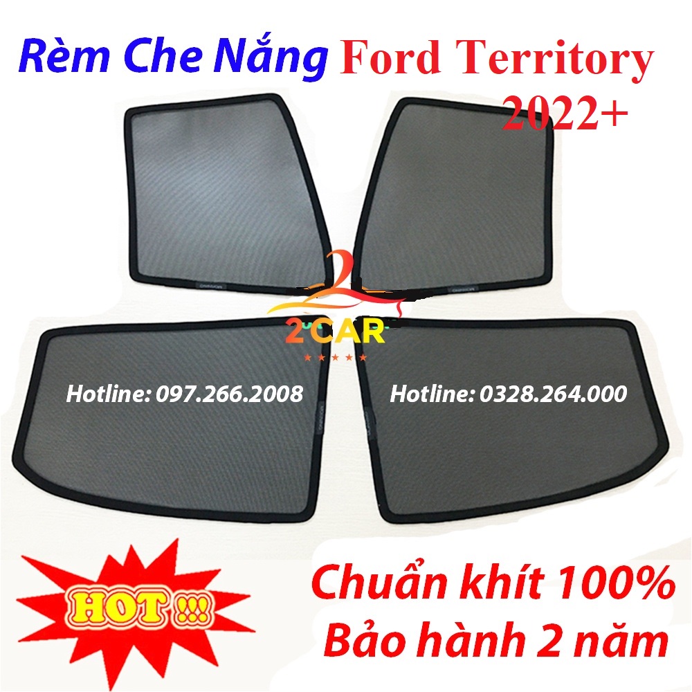 Rèm che nắng cho xe Ford Territory đời 2022, 2023 Hàng cao cấp, vừa khít xe, chắn nắng cực tốt
