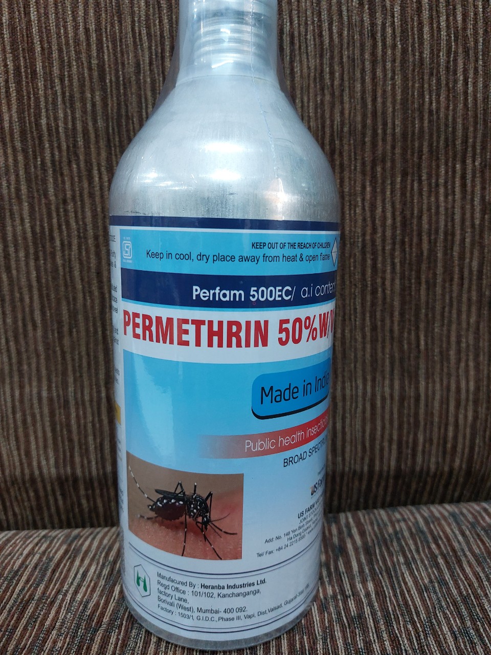 Thuốc xử lý muỗi perfam 500ec chai 1000ml