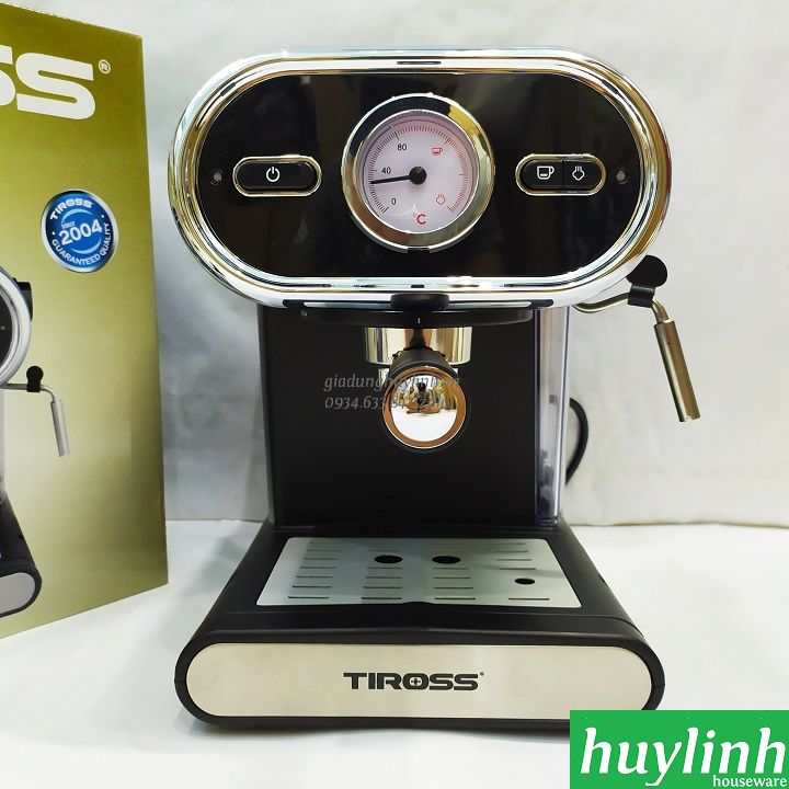 Máy pha cà phê Tiross TS6211 - Áp lực 15 bar