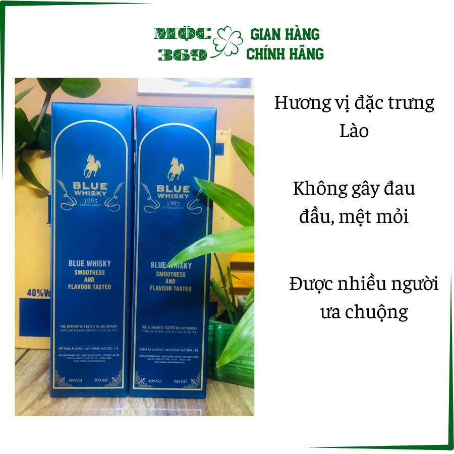Combo 4 chai (Black, Red Lion và Black, Blue Whisky) 700ml - Nhập từ Lào ( chính hãng)