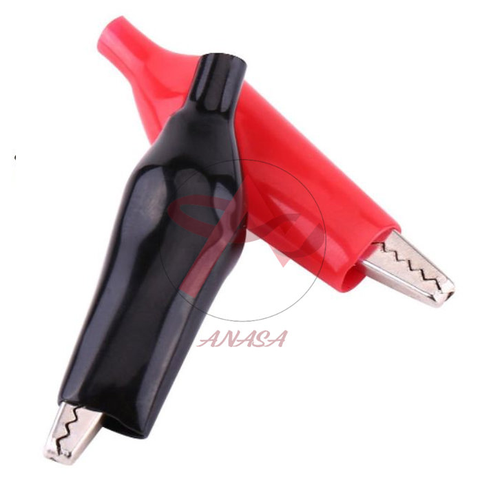 Bộ 10 Kẹp Cá Sấu Mini Bền Chắc 2.6Cm ( 5 Cặp Đỏ- Đen )