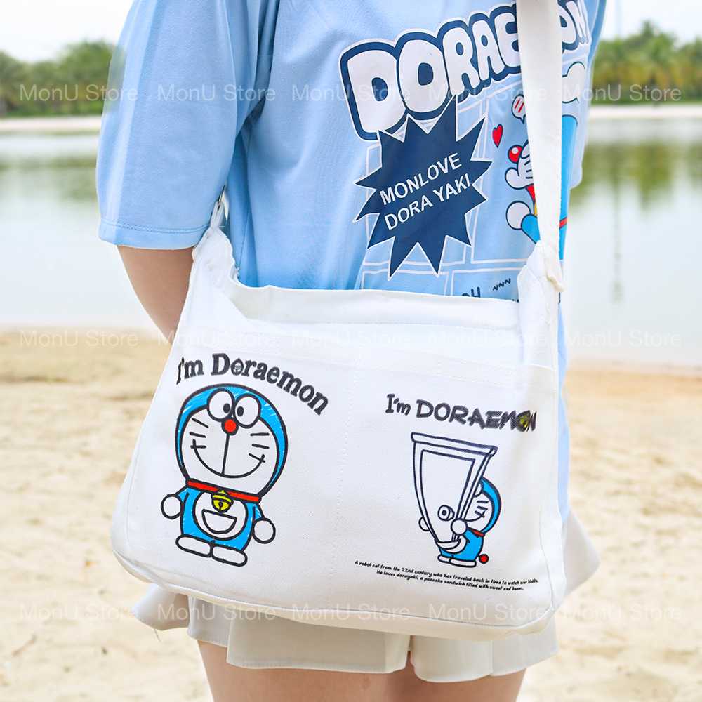 Túi tote DORAEMON DOREMON 2 túi con dễ thương cute MON0127