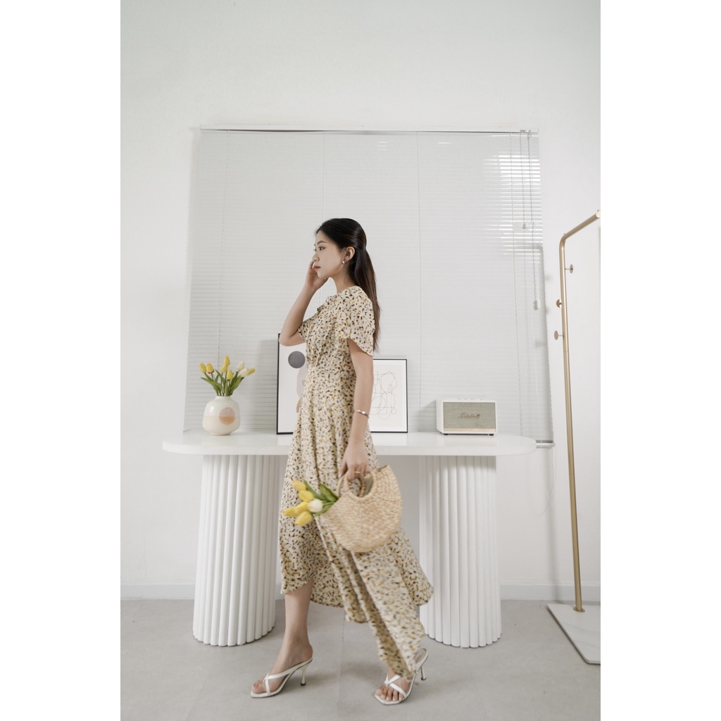 [4 HOẠ TIẾT|size S-XL] Đầm maxi lụa Mango Mát Mịn không nhăn, đuôi xoè, tay cánh hồng