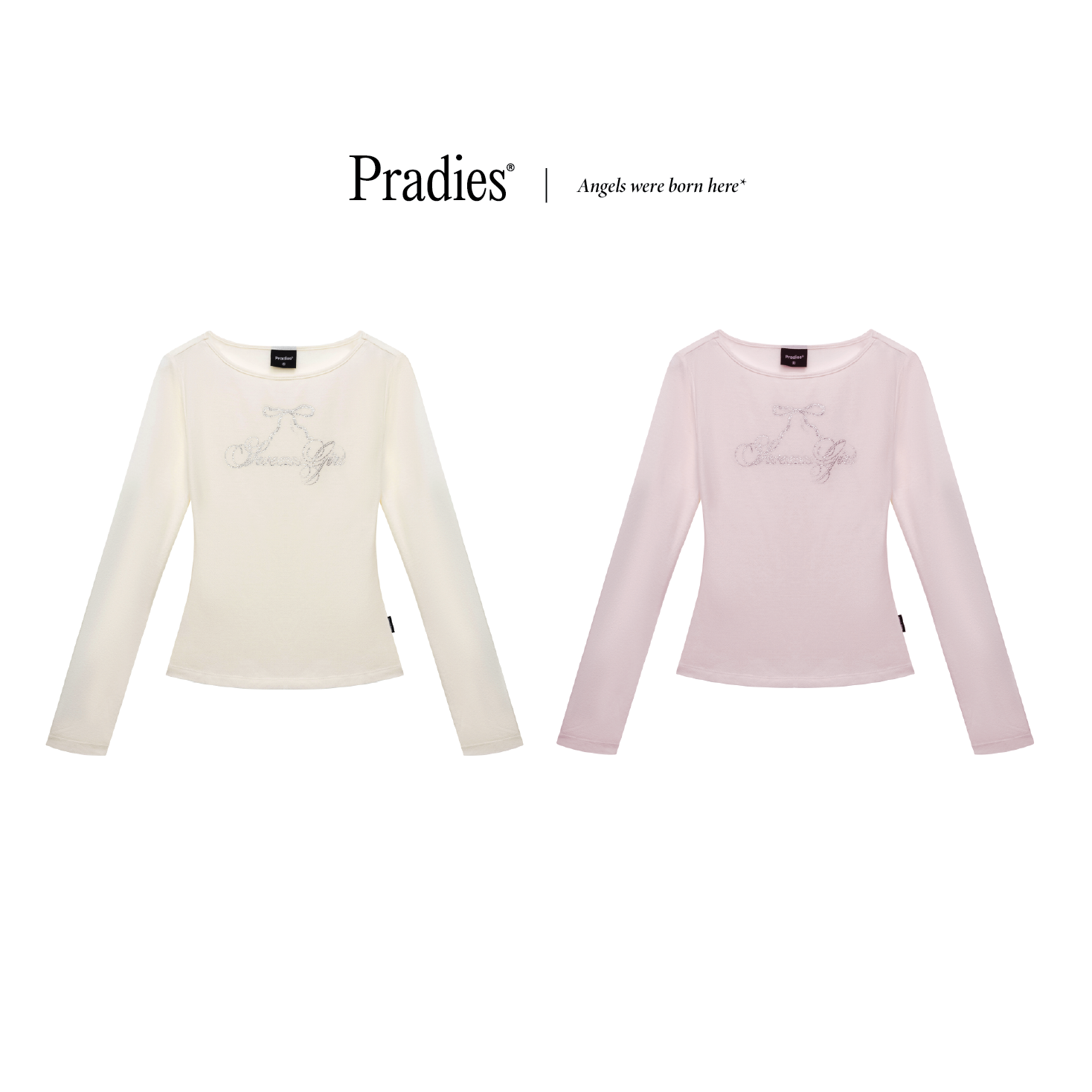 Áo Thun Nữ Tay Dài Đính Hạt PRADIES - Bling Bow