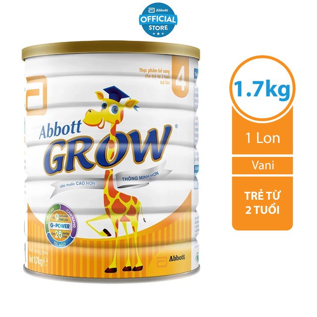 Sữa bột Abbott Grow 2+  Lon 1.6kg (cho bé trên 2 tuổi) - HSD luôn mới