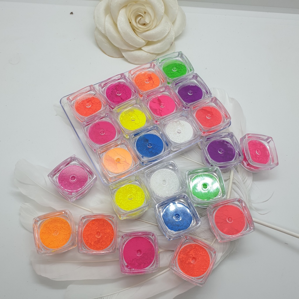 SET DẠ QUANG 12 Màu Làm Nails