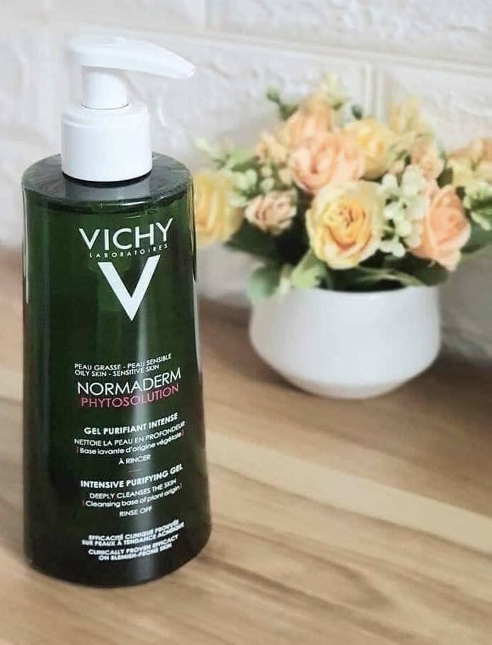 Sữa rửa mặt Vichy Normaderm Phytosolution intensive purifying gel cho da dầu mụn 400ml