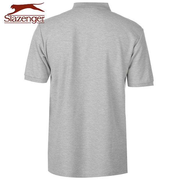 Áo Thun Polo Nam Slazenger Plain (màu Grey Marl) - Hàng size UK