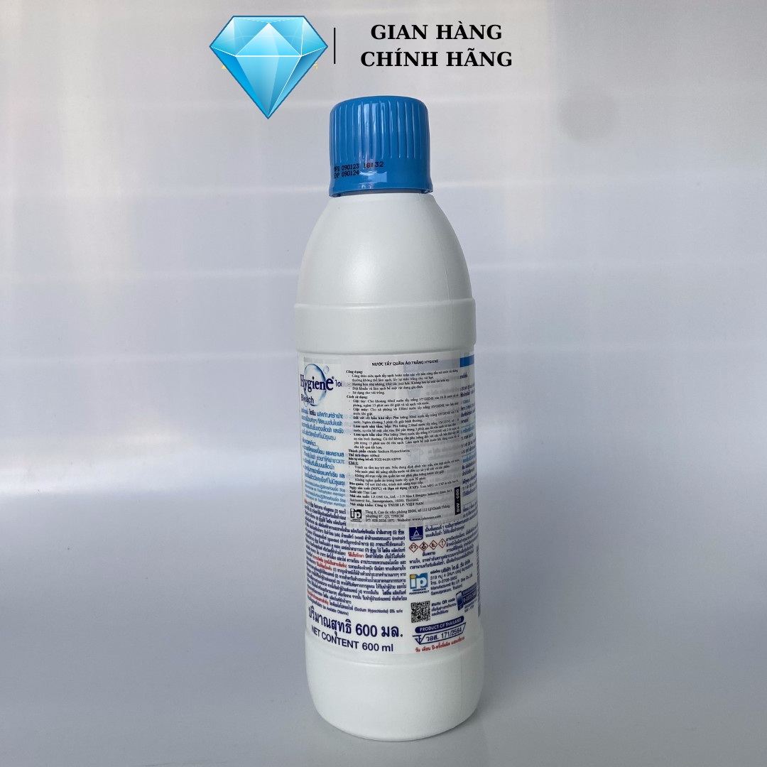 Nước tẩy quần áo trắng Hygiene