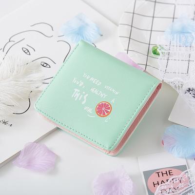 Ví nữ cầm tay gấp đôi nhỏ gọn, phối màu dễ thương LX0052