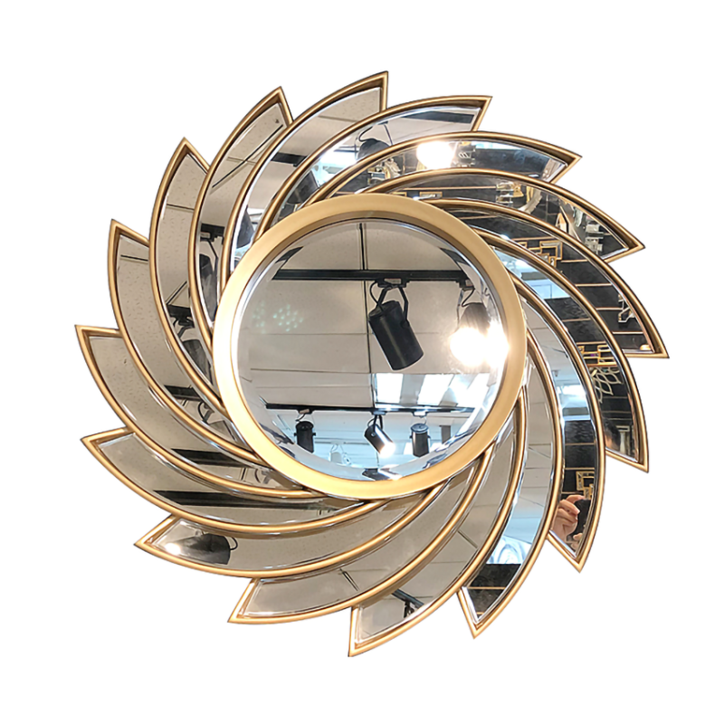 Gương trang điểm treo tường hoa Hướng Dương độc lạ decor phòng ngủ đẹp - Gương tròn treo tường, gương phòng tắm sang trọng
