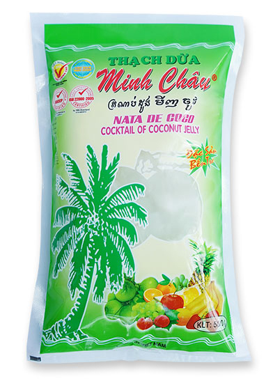 Thạch dừa Minh Châu bịt 500gram thơm ngon hảo hạn
