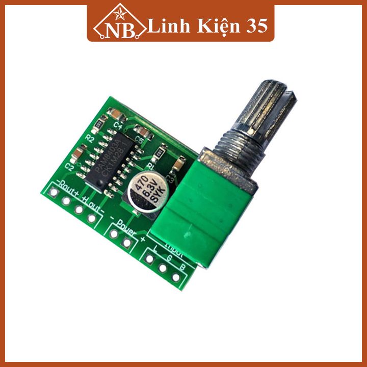 Mạch khuếch đại âm thanh PAM8403 2X3W 5V (tuỳ chọn có Volume/không Volume)