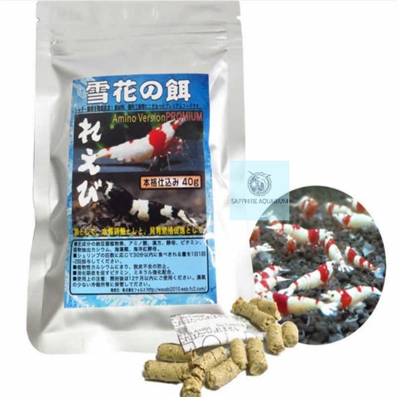 Thức ăn cho tép Benibachi Amino Version Promium Shrimp A179. Cung cấp mọi cho sự phát triển lành mạnh và lột vỏ an toàn của tép. Khả năng sinh sản, màu sắc tuyệt vời và sức đề kháng tăng mạnh.