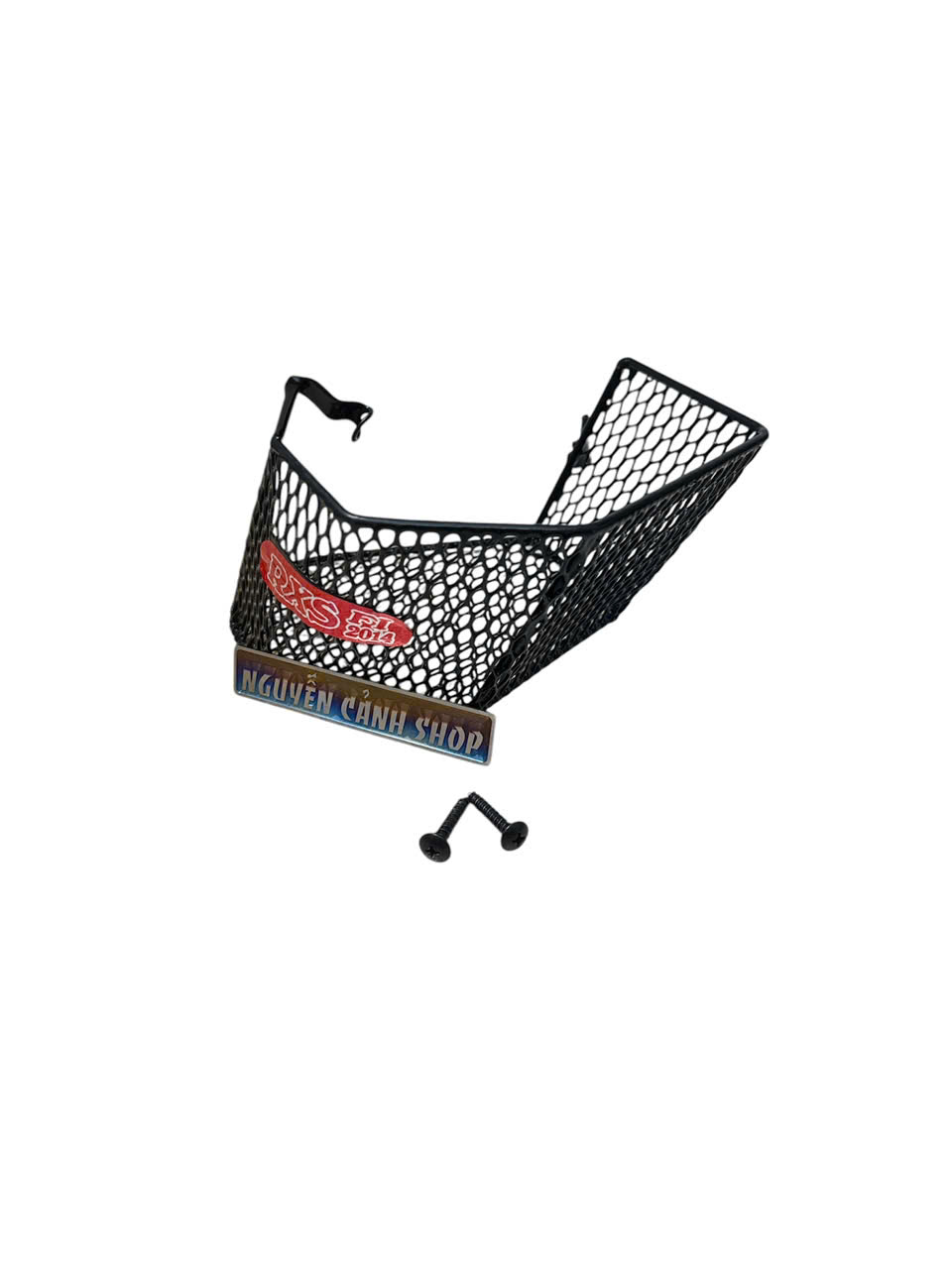 The Side Basket of the Wave Rsx Fi 2014-2015 Has Screws Attached to the Left Side.
