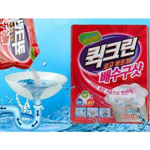 BỘT THÔNG CỐNG BỒN RỬA MẶT RỬA BÁT HÀN QUỐC 40GR