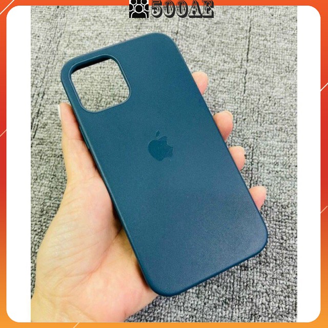 Ốp lưng da Leather Case Magsafe cho IPhone 12 Pro Max / 12 Pro / 12 (Da Bò Thật)