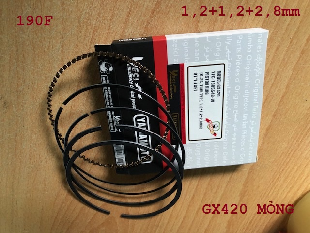Bạc séc măng mỏng 68MM, 77MM, 88MM, 90MM 92MM máy xăng 168F 188F 190F 192F GX160 GX390 GX420 GX460