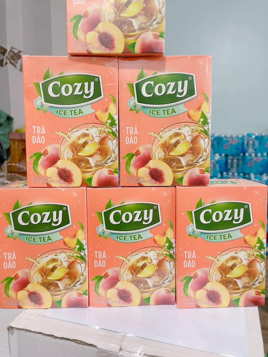 Trà hòa tan cozy vị dâu, đào