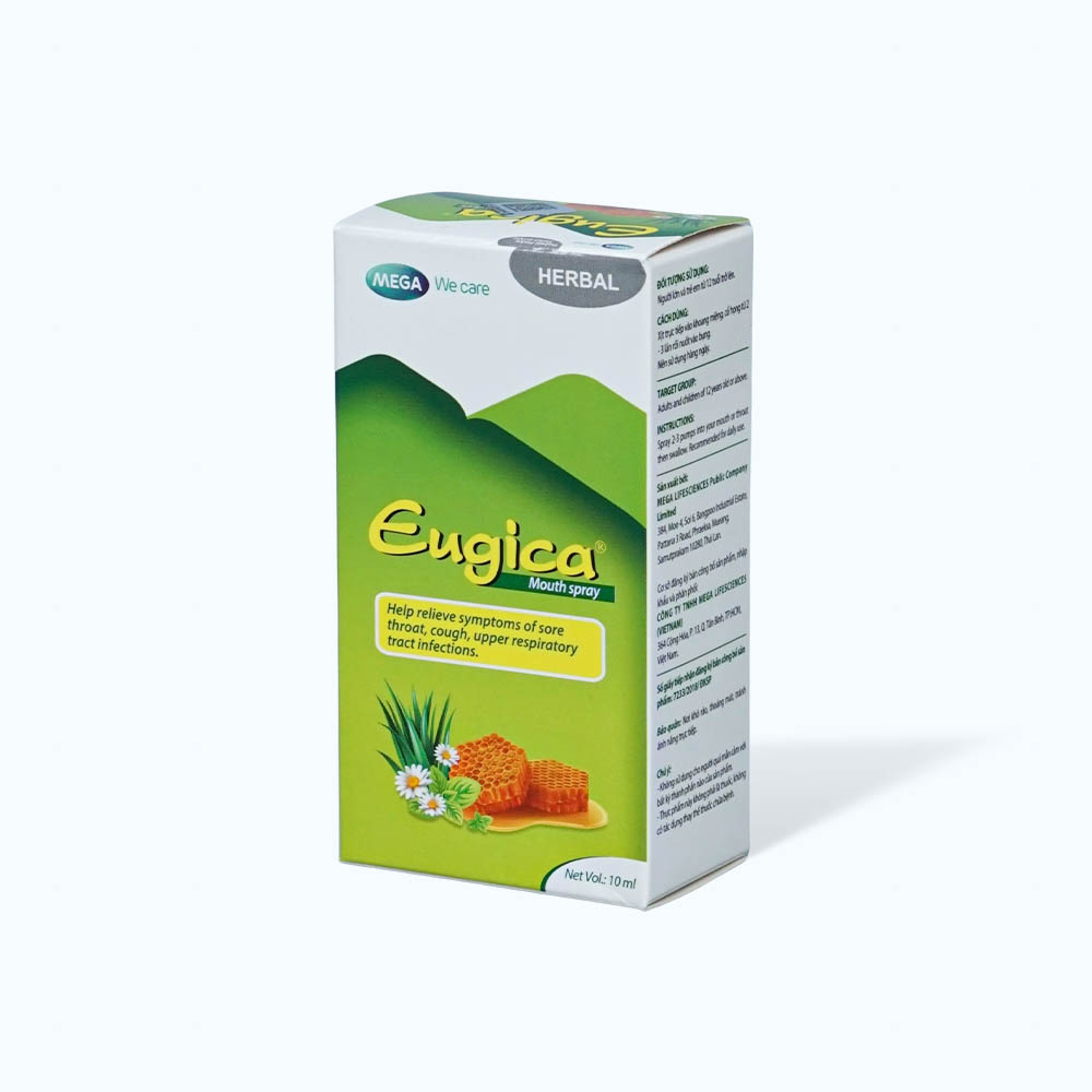 Xịt họng thảo dược Eugica (10ml)