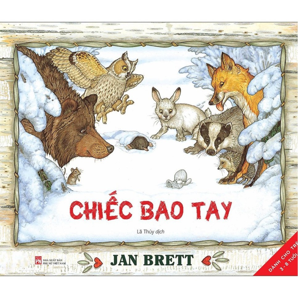 Sách - chiếc bao tay - dành cho trẻ từ 3 - 8 tuổi - jan brett