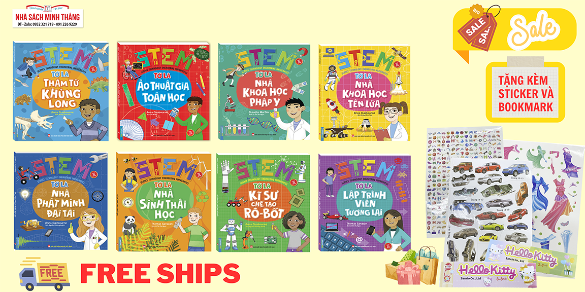 Combo STEM (trọn bộ 8 cuốn) - tặng kèm sticker