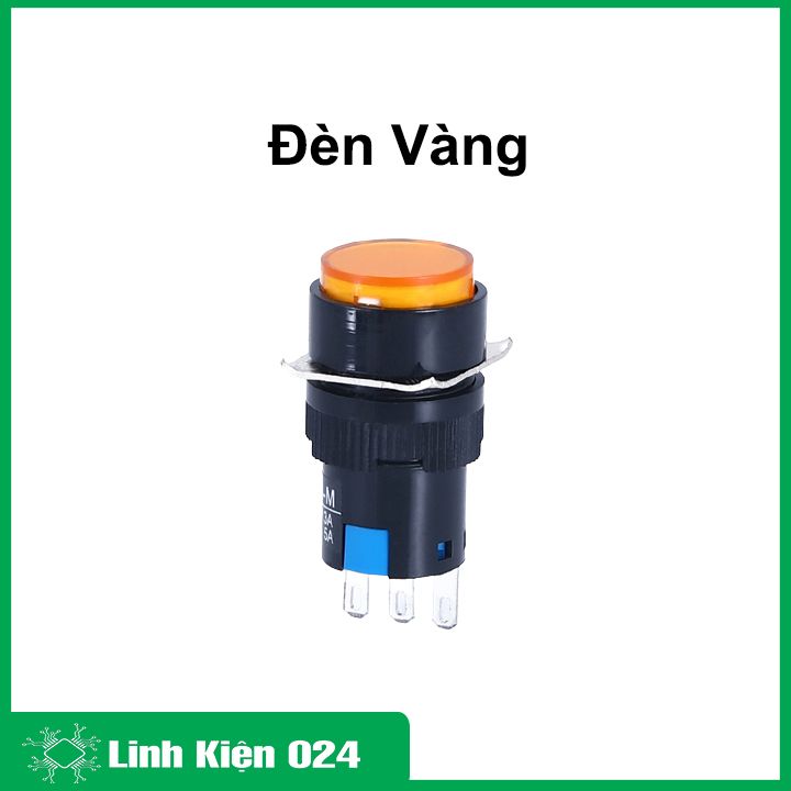 Nút nhấn đề lỗ 16mm 24V / 220VAC AL6-A nhấn giữ có đèn dùng đóng cắt mạch điện