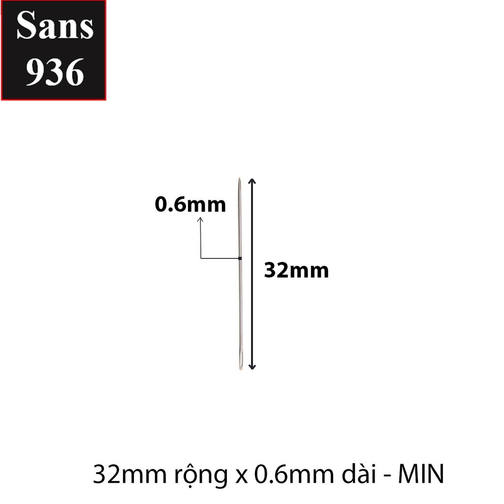 Kim chỉ khâu tay quần áo combo 3 chiếc Sans936 thêu may vá bao túi lỗ to