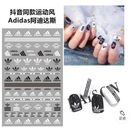 Sticker trang trí móng các logo thương hiệu
