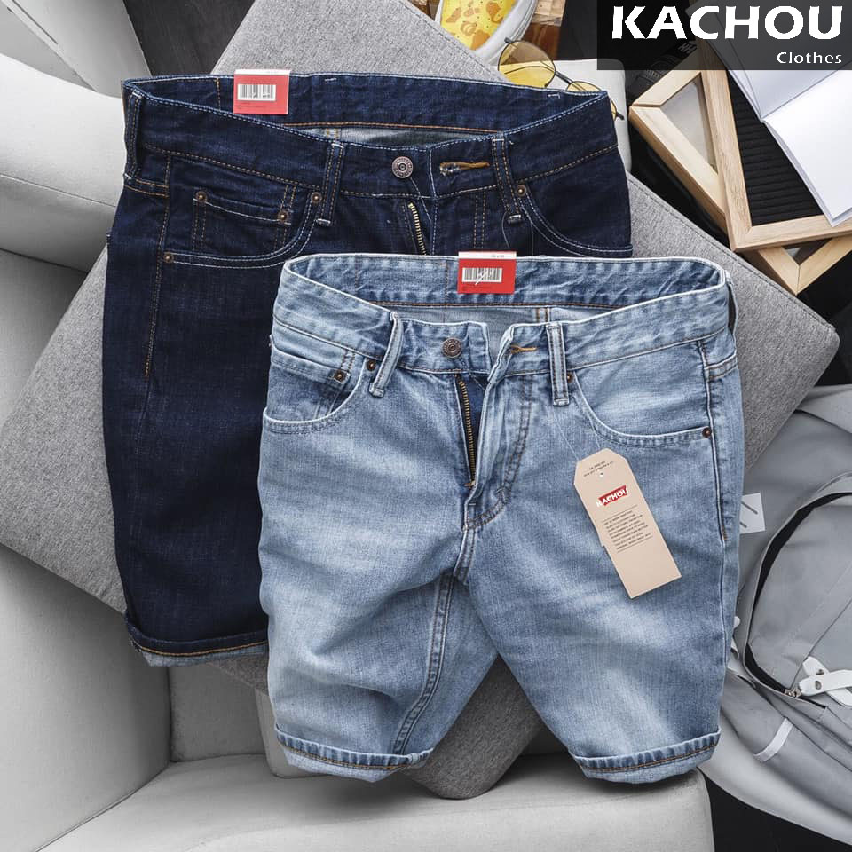 Quần short Jean nam Le.vis co dãn ( Size 28-36 ) cao cấp - KaChou