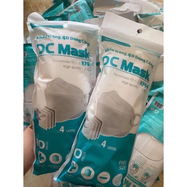 Thùng 300 cái khẩu trang cá dc mask kf94 hàn quốc
