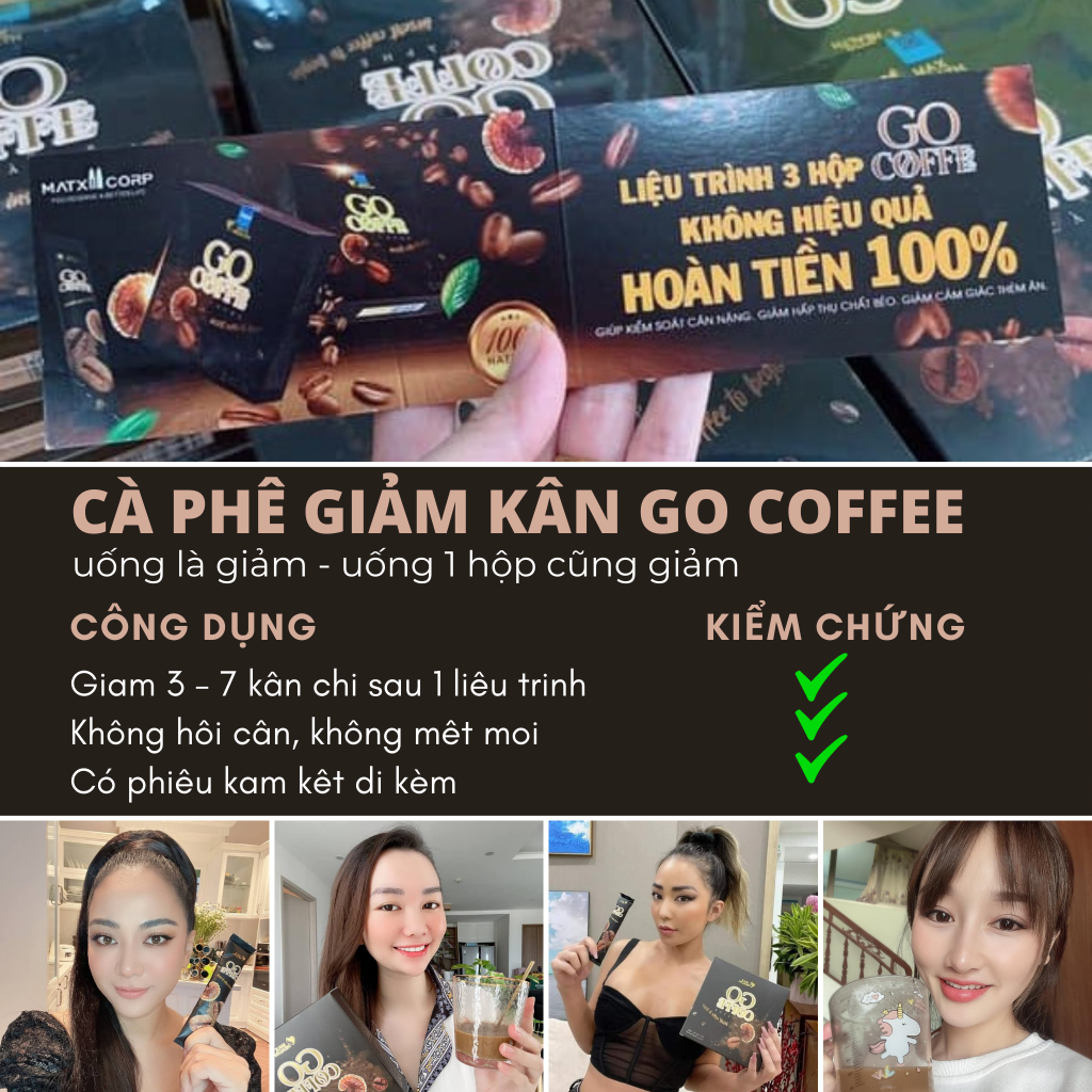 Cà phê go coffee hộp lớn 12 gói date mới