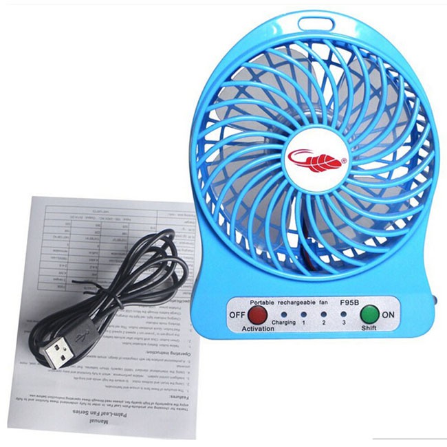 Quạt Tích Điện 3 Chế Độ Gió Mini