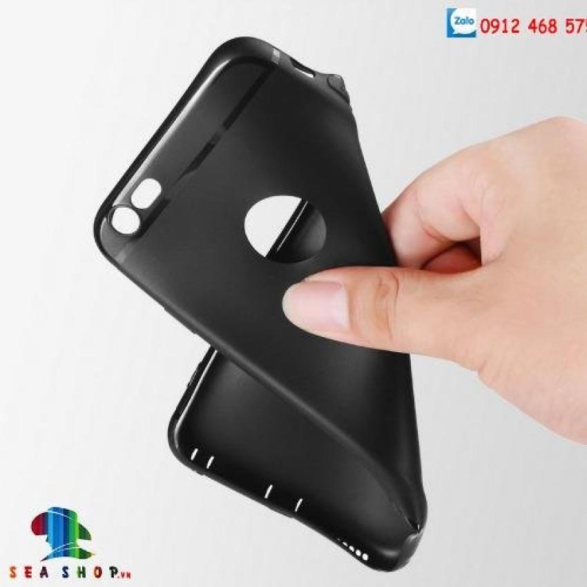 [TẶNG CƯỜNG LỰC]Ốp lưng Iphone 6 Plus - 6S Plus silicon đen