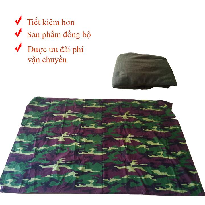 Combo vỏ chăn (Mền) + màn (mùng) quân đội giá hấp dẫn