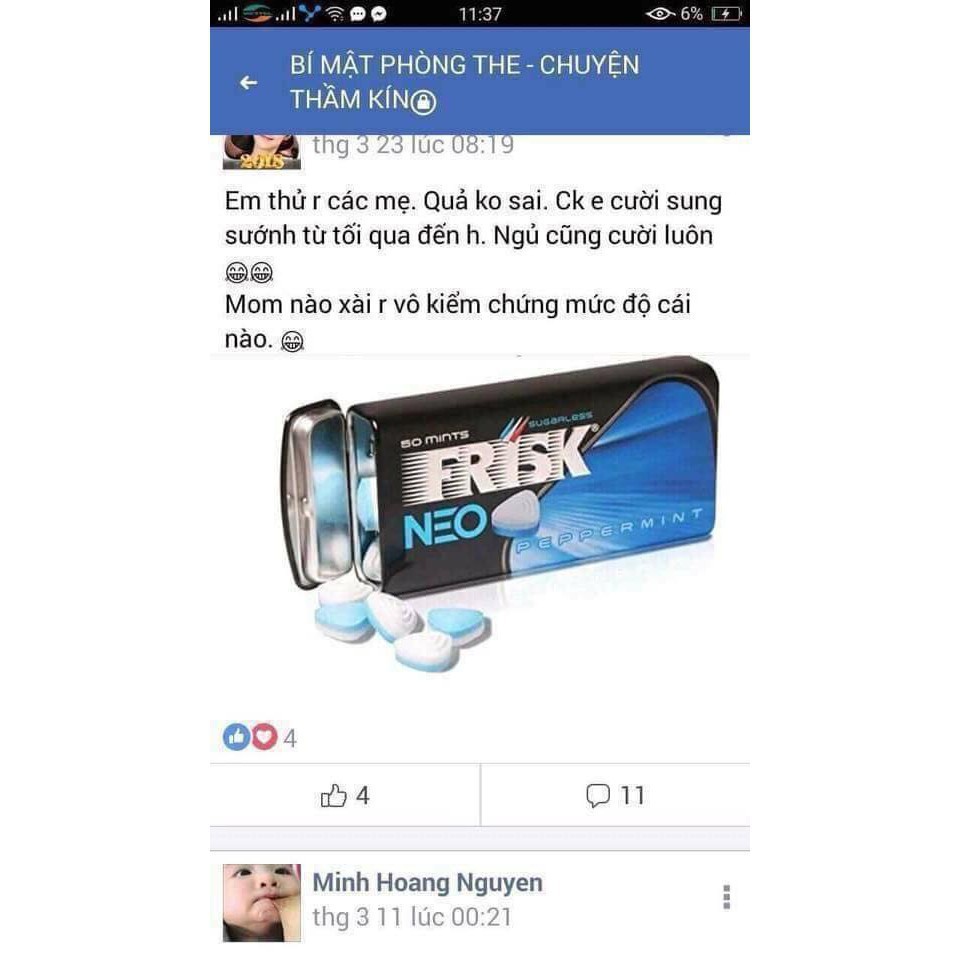 Kẹo bạc hà Frisk Neo (Hàng Nhật Chính Hãng)
