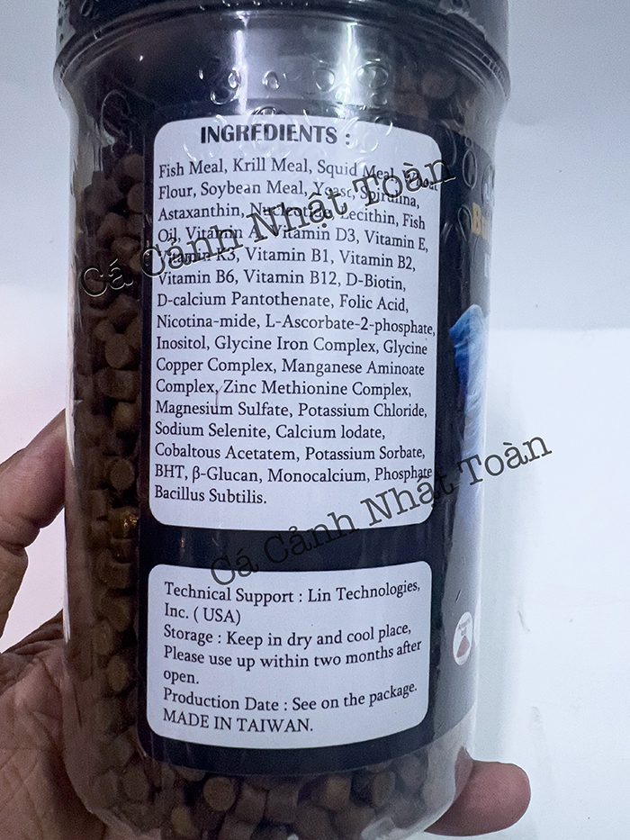 THỨC ĂN CÁ CHÉP SƯ TỬ JM AQUA TAIWAN CAO CẤP (HỦ 500G)