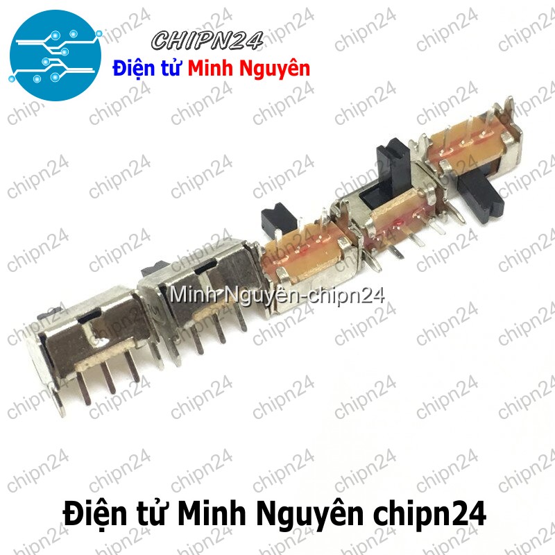 [5 cái] (K85) Công Tắc Gạt 2mm SK12D07 VG3 Cong (3 chân 2 vị trí) - HH000553