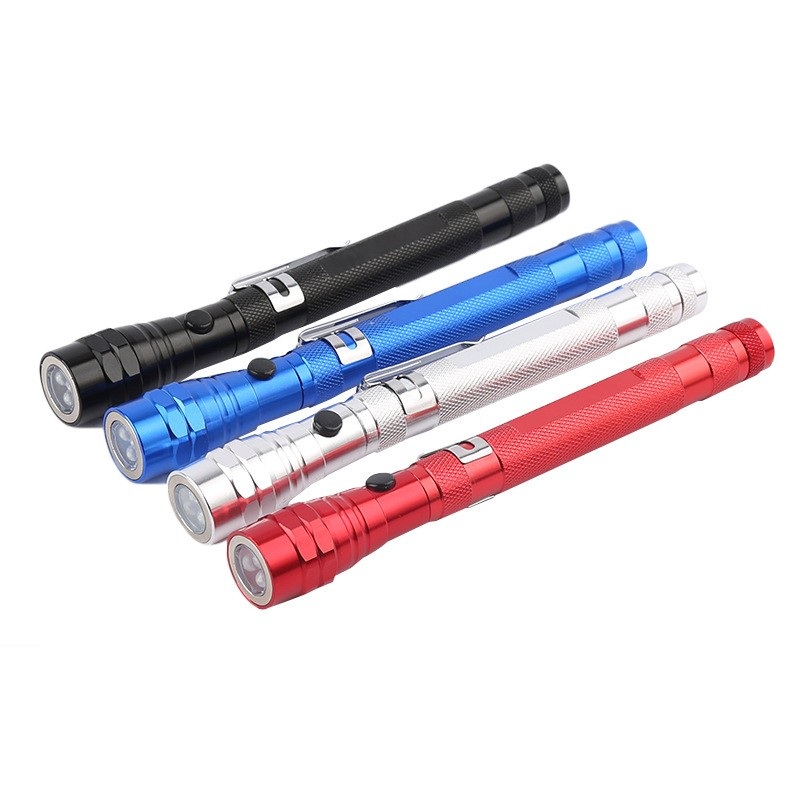 Đèn pin soi ốc vít đa năng kéo dài và thu gọn phía đầu có nam châm - đèn pin di động siêu sáng - đèn pin mini - den pin cam tay