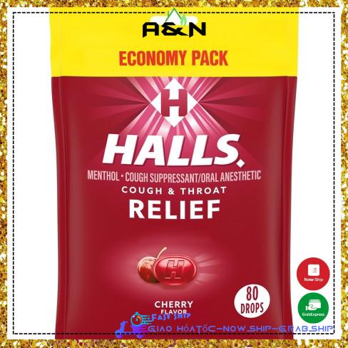 [HCM]Kẹo Halls Cherry - 80 viên