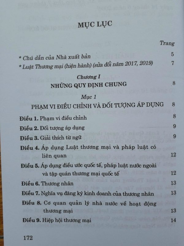 Luật Thương Mại ( Hiện Hành) ( Sửa đổi năm 2017,2019)