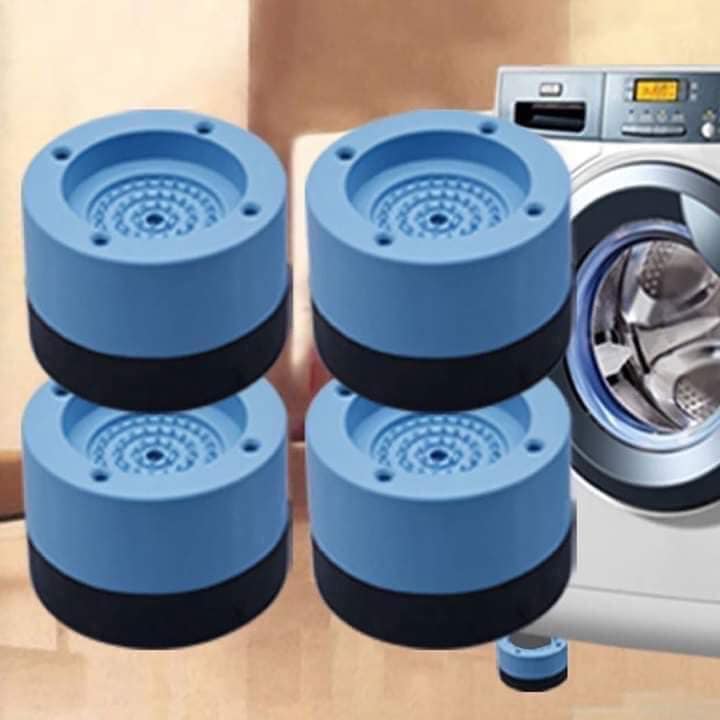 { Sét 4 cái } Bộ 4 miếng đệm chống rung cho máy giặt - chân kệ máy giặt, chân kệ máy lọc nước, chân kệ bàn ghế - Đế chống rung máy giặt, Kệ chống rung máy giặt giảm tiếng ồn hiệu quả, cho máy giặt, bàn ghế