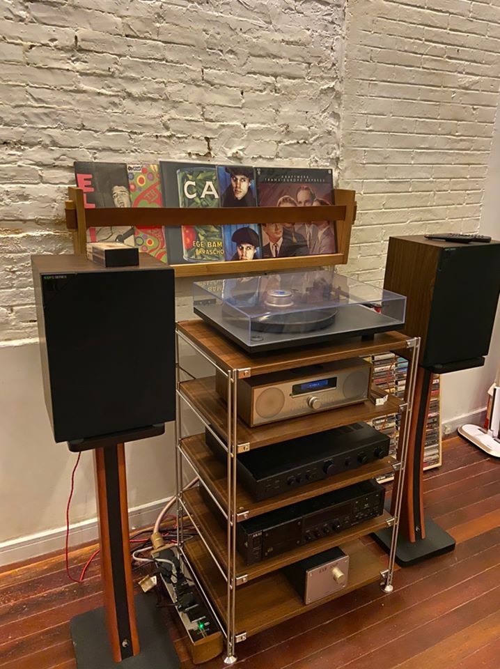 Chân loa gỗ bookshelf thân cong cao 90cm